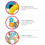 بالش گردنی و کمری کودک طرح فیل وین فان Winfun