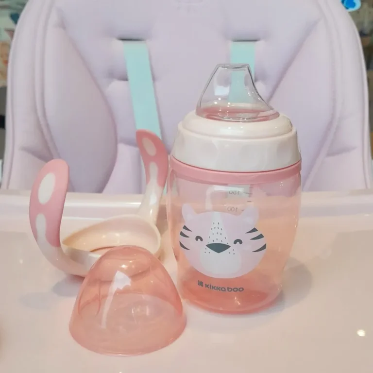 لیوان آبمیوه خوری سوپاپ دار کیکا بو Kikka boo مدل Happy face حجم 200 میل