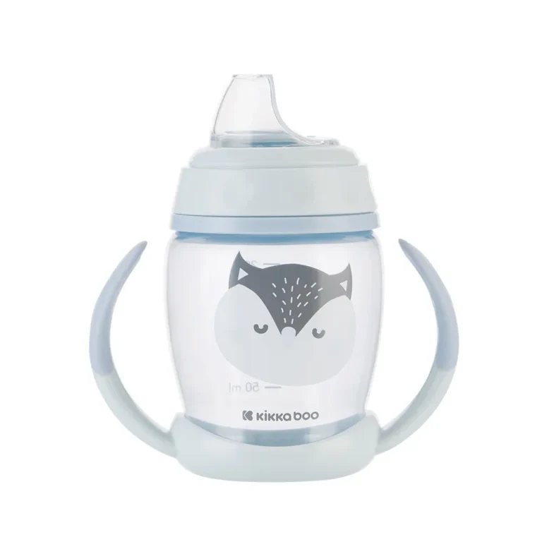 لیوان آبمیوه خوری سوپاپ دار کیکا بو Kikka boo مدل Happy face حجم 200 میل