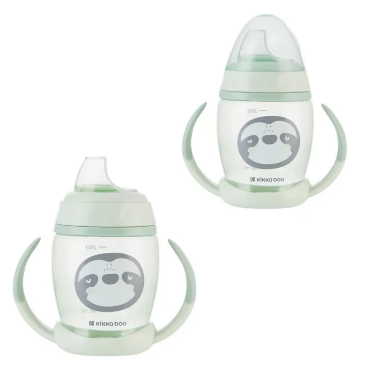 لیوان آبمیوه خوری سوپاپ دار کیکا بو Kikka boo مدل Happy face حجم 200 میل