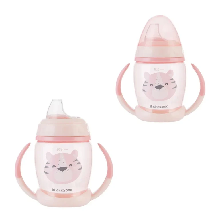 لیوان آبمیوه خوری سوپاپ دار کیکا بو Kikka boo مدل Happy face حجم 200 میل