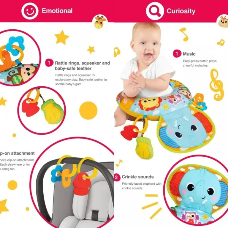 بالش گردنی و کمری کودک طرح فیل وین فان Winfun